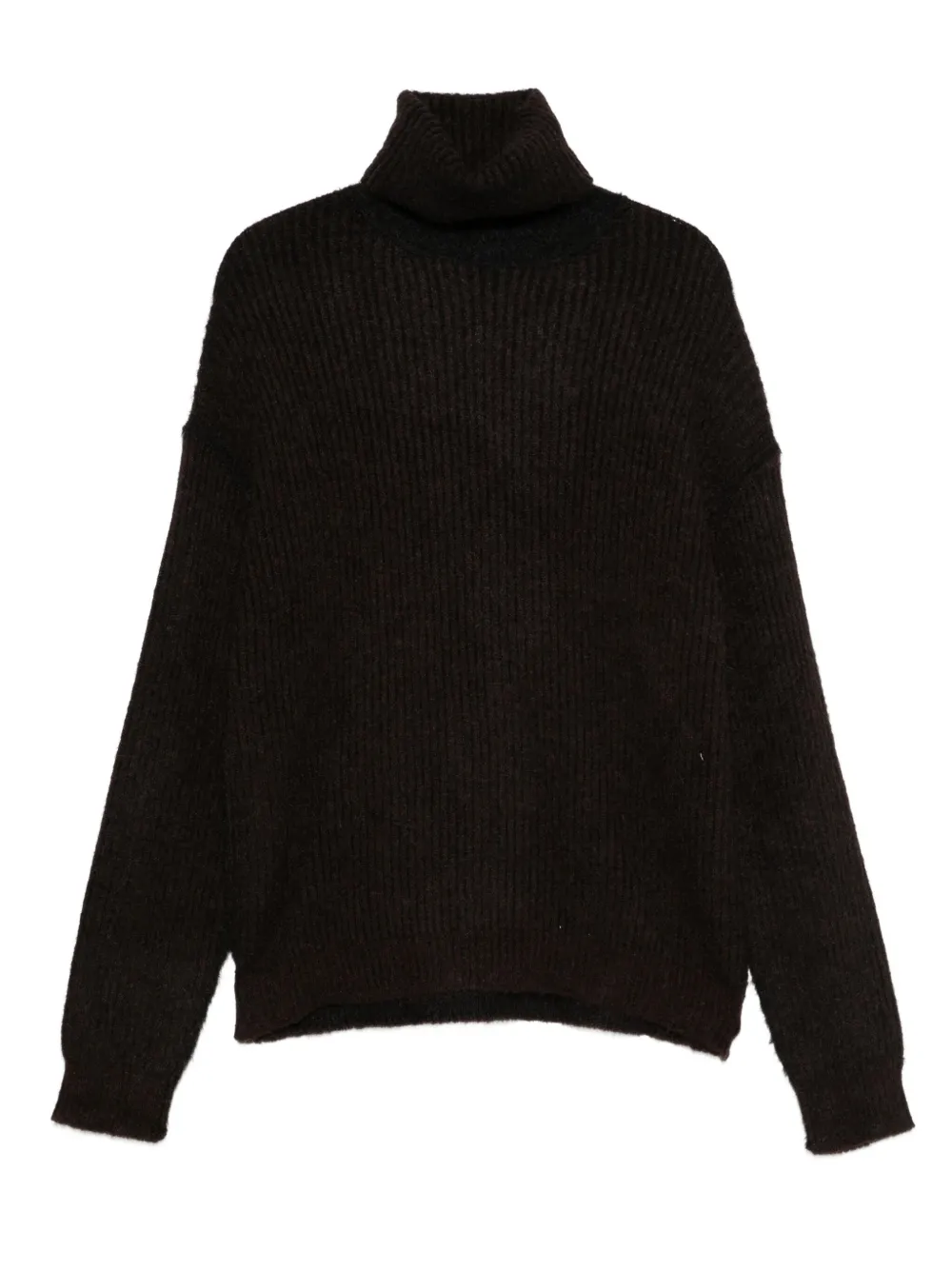 Uma Wang roll-neck ribbed sweater | Brown | Image 1