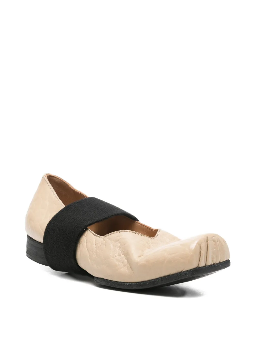Uma Wang two-tone ballet flats - Beige