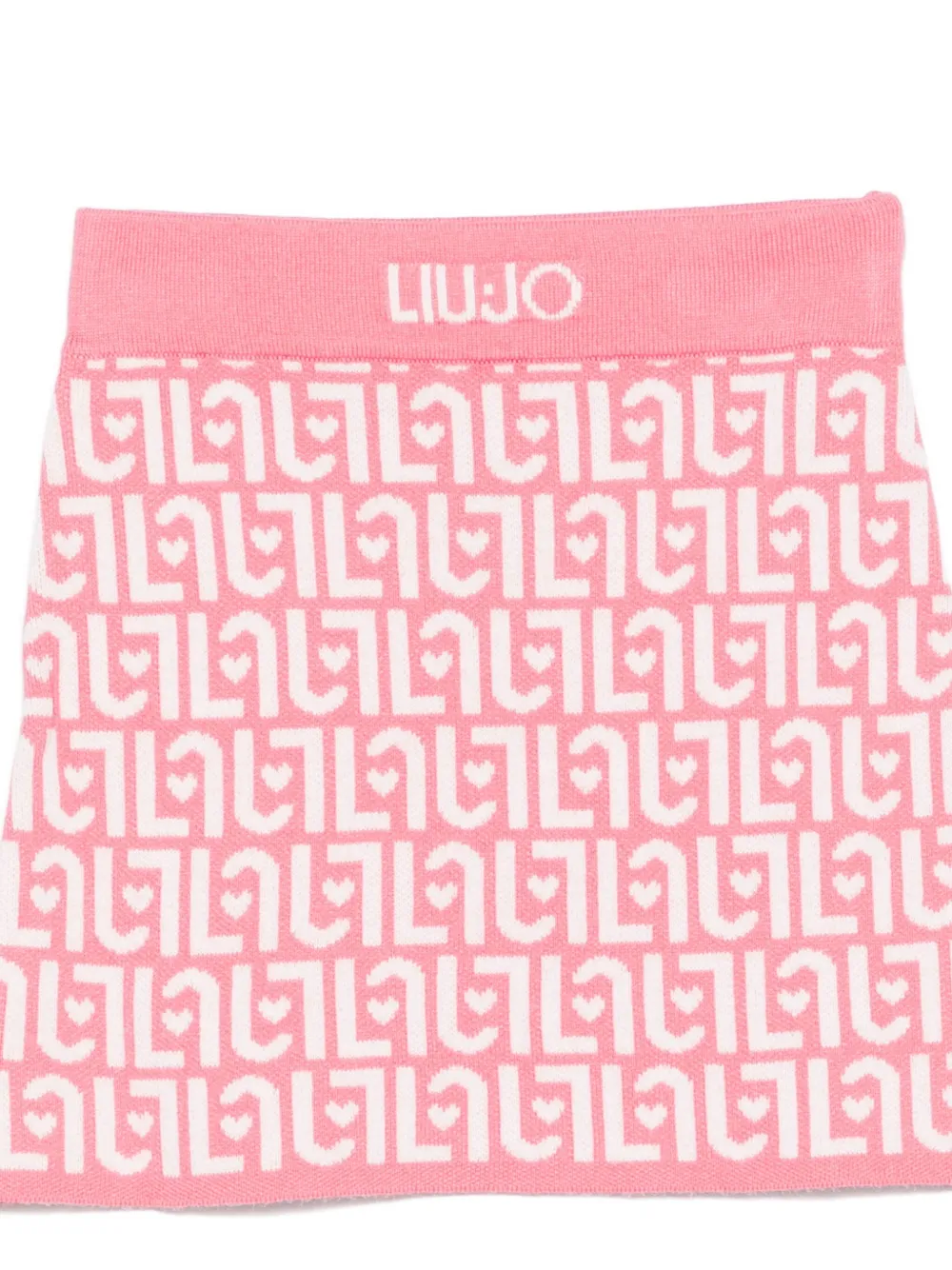 Liu •jo Monogram-pattern Skirt Set In Pink