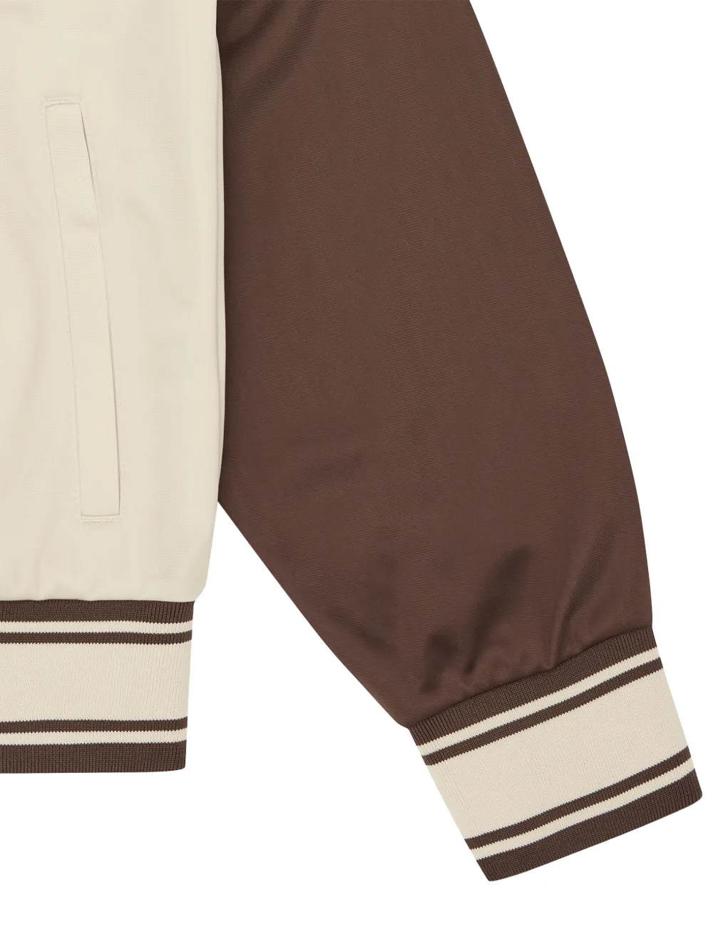 Icecream Reglan-sleeve Embroidered Jacket In Brown