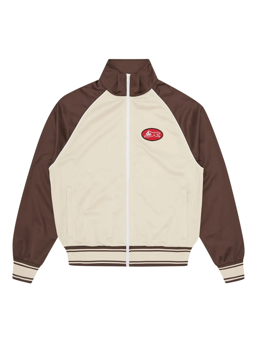 Icecream Reglan-sleeve Embroidered Jacket In Brown