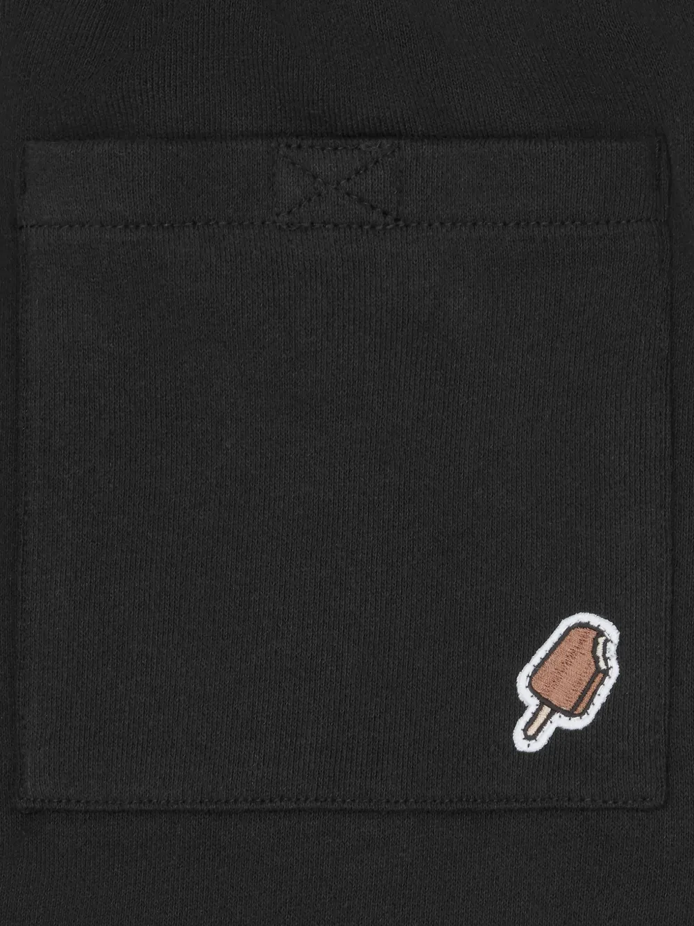 Icecream Check-pattern Track Pants In Black