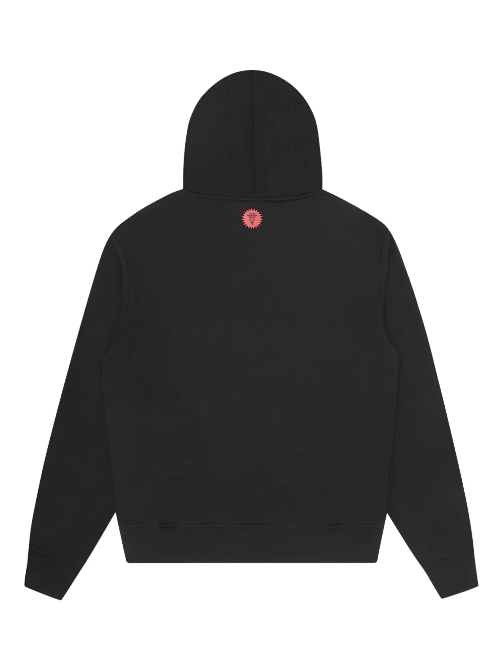 Icecream Check-pattern Wolf Graphic Hoodie In Black