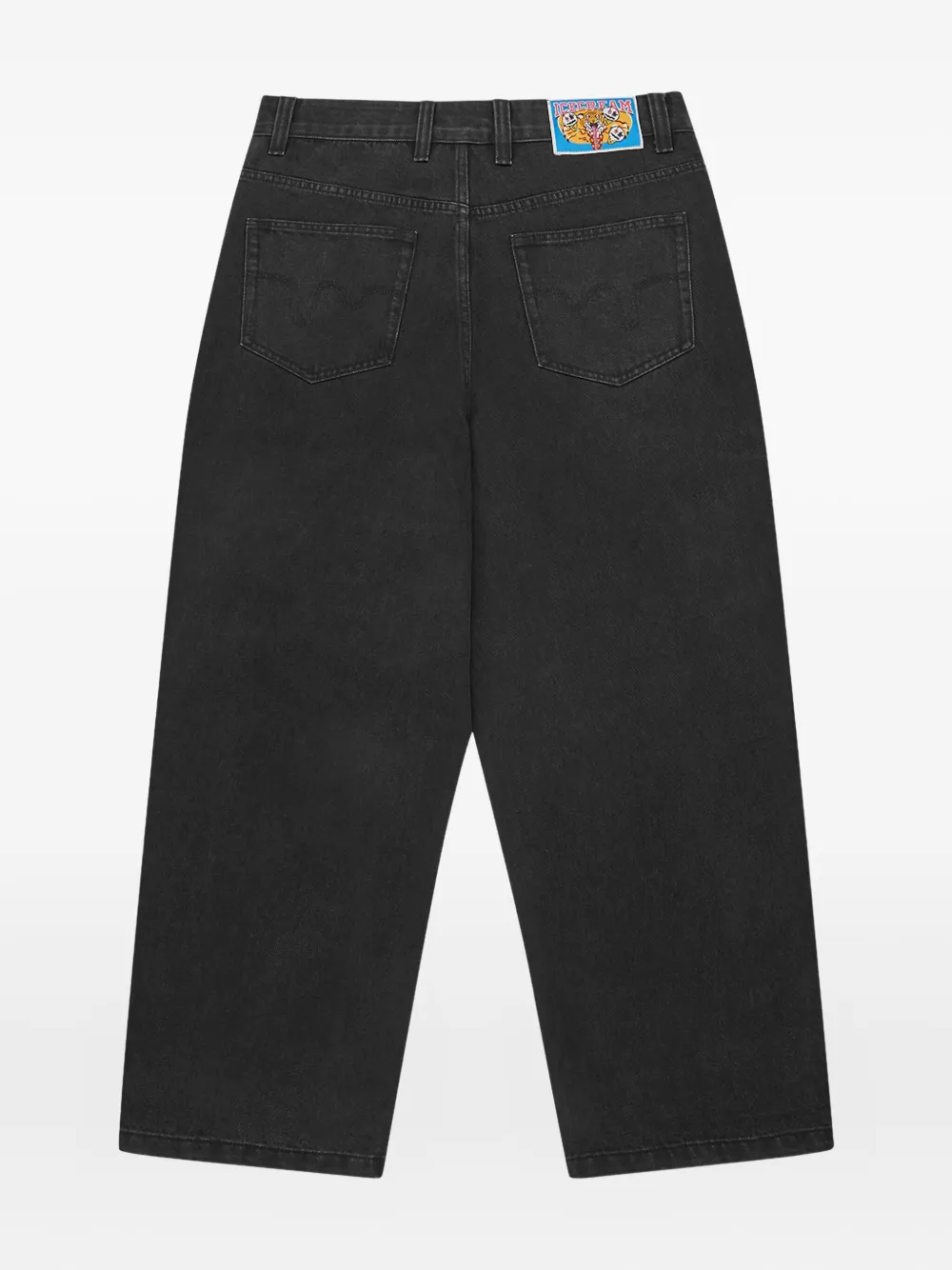 ICECREAM Jeans met hondenprint - Zwart