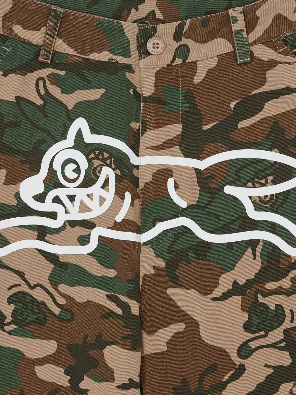 Icecream Camouflage Logo Trousers In Multi
