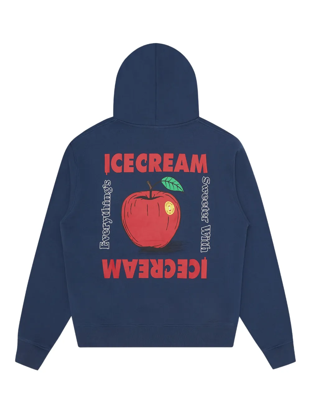 Icecream Kangaroo-embroidered Hoodie In Blue