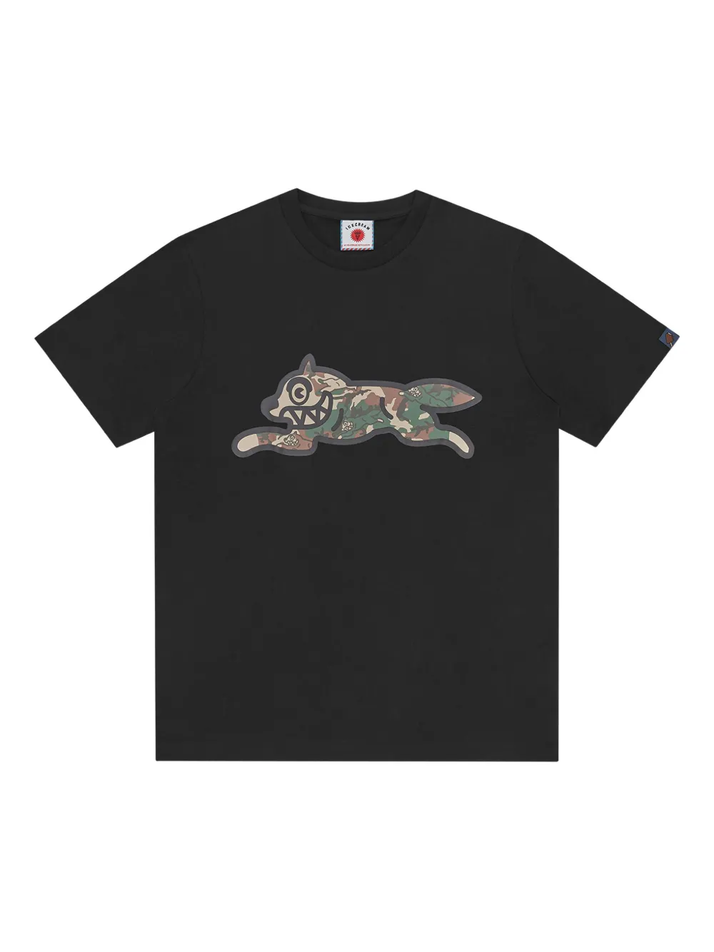 ICECREAM camouflage-print cotton T-shirt | Black | Image 1