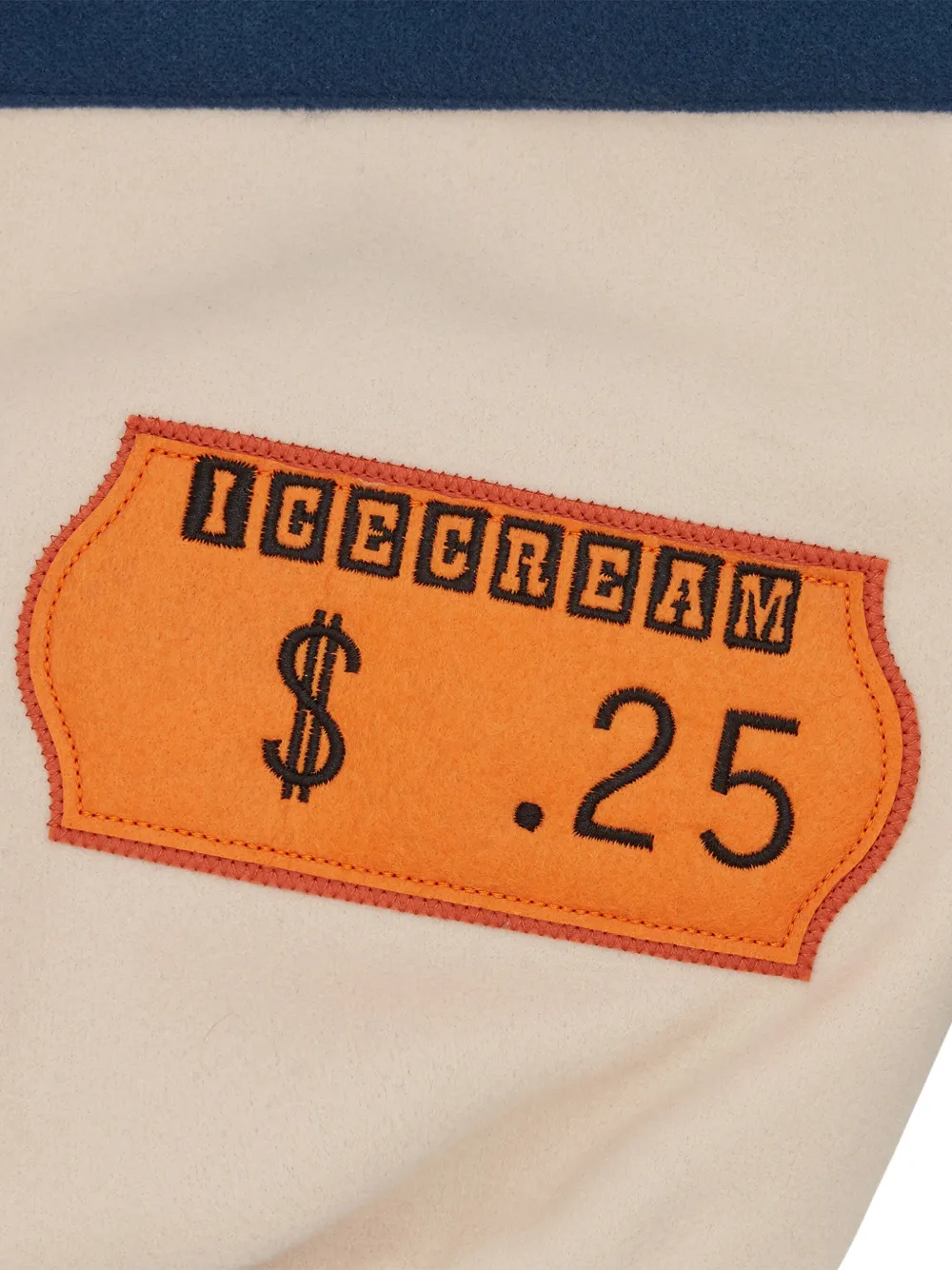 Icecream Patch-details Bomber Jacket In Neutral