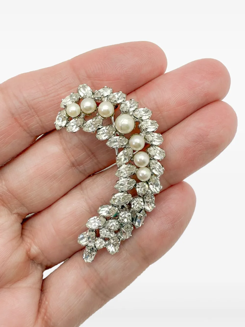 Chr.Diorヴィンテージブローチ　パール 中古】【非常に良い】 Chr.Dior Vintage クリスチャン