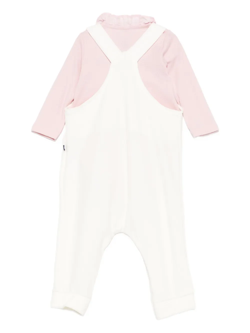 Petit Bateau Romper met knoopsluiting - Beige