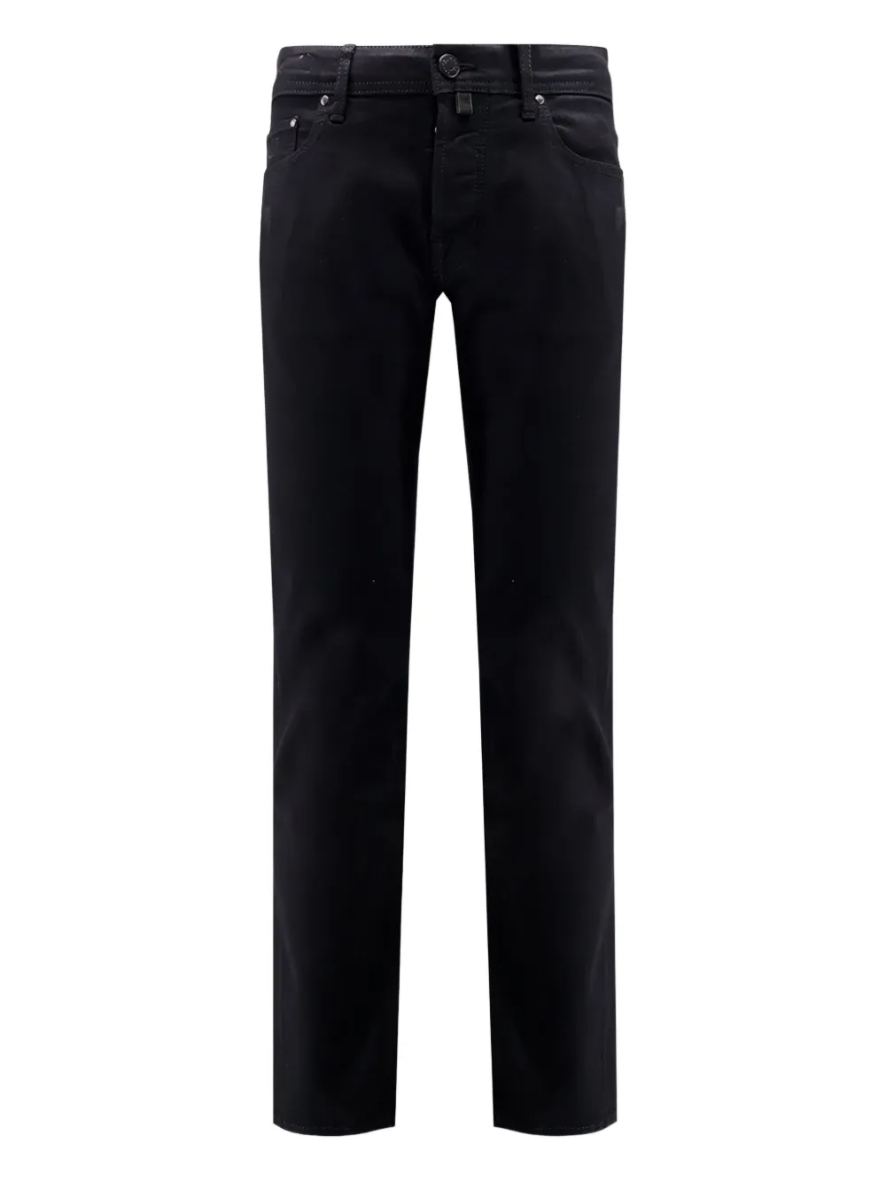 Jacob Cohen Button-fly Trousers In Black