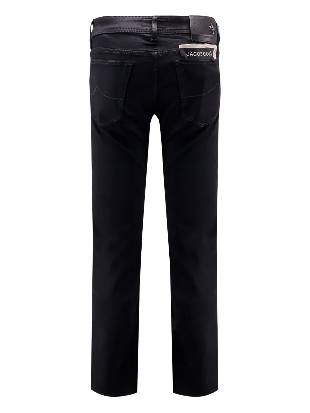 Jacob Cohen Button-fly Trousers In Black