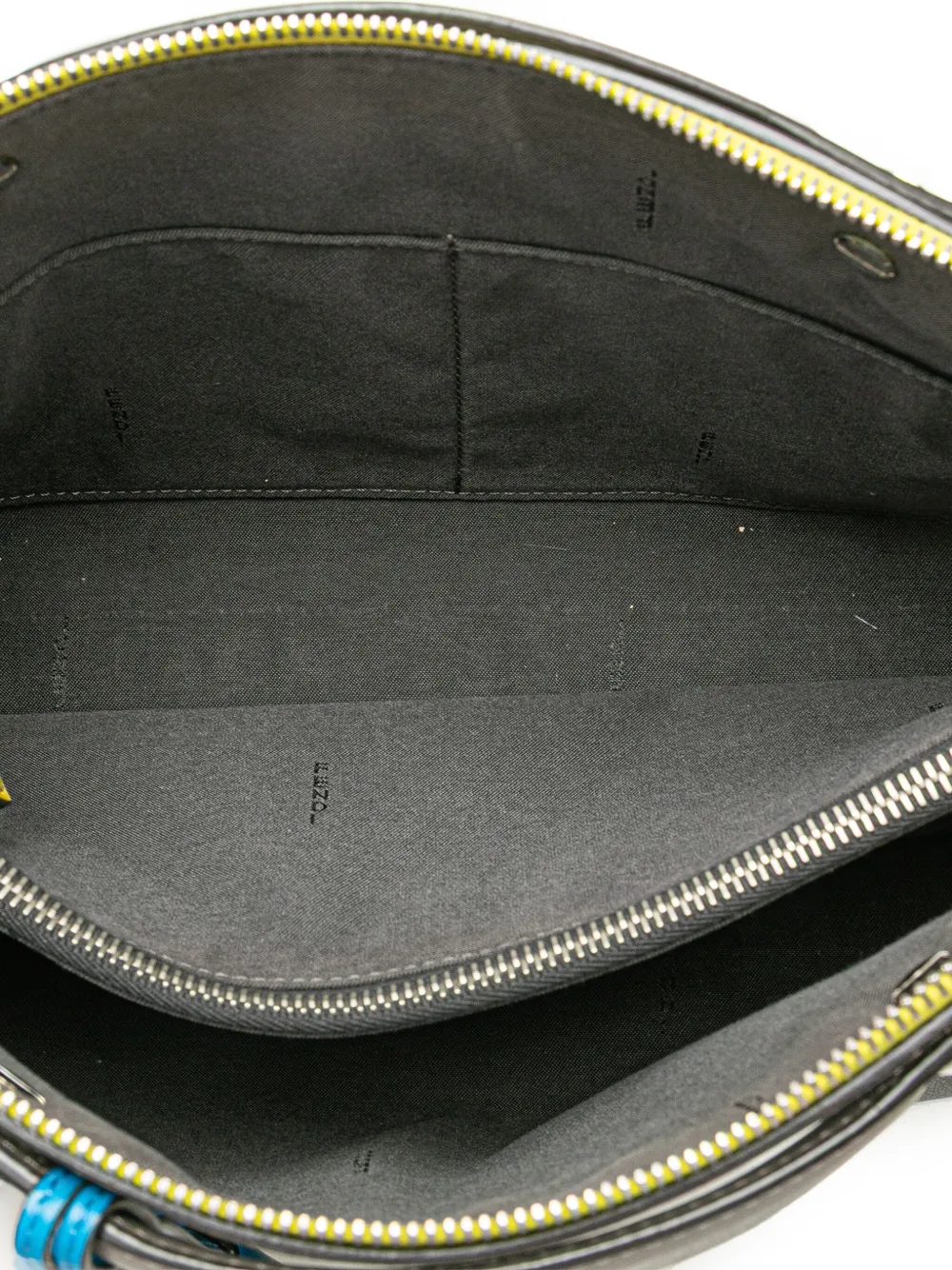 Pre-owned Fendi 2010-2025 Medium Tricolor Leather By The Way Satchel In Gray