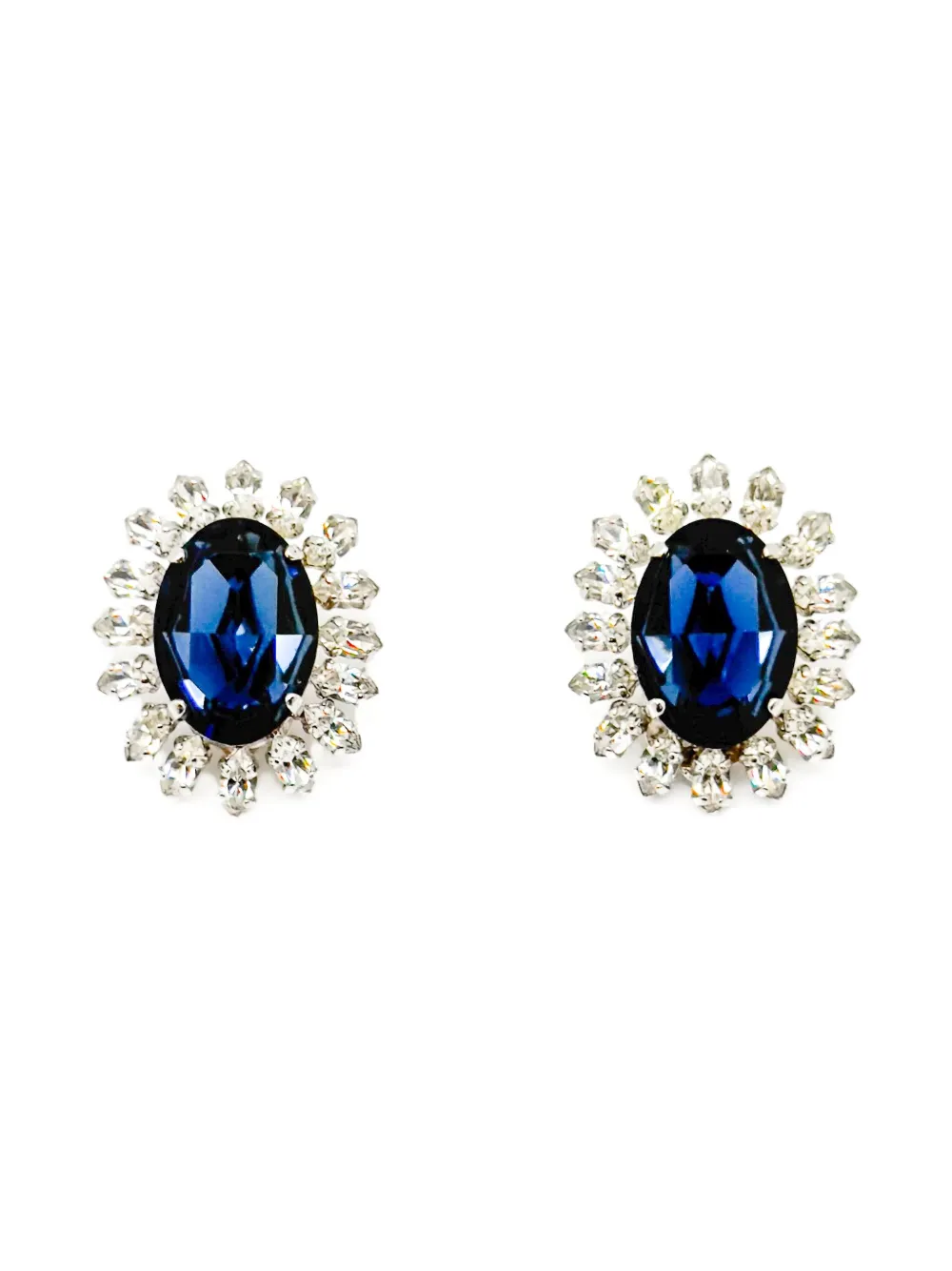 Christian Dior Pre-Owned 1968 クリスタル ピアス - ゴールドトーン Christian Dior Pre-Owned 1968 クリスタル ピアス - ゴールドトーン