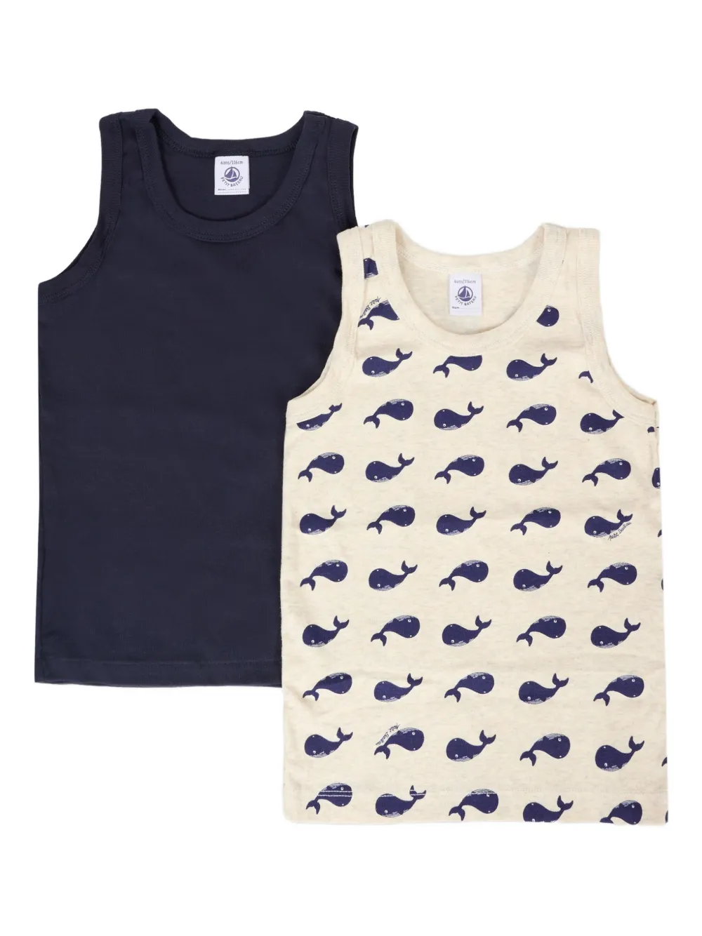 Petit Bateau vest top two-pack Blauw