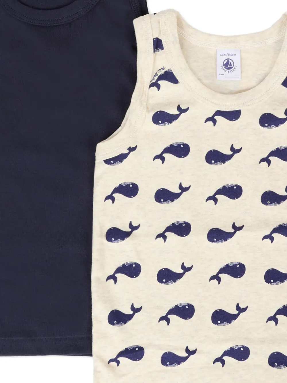 Petit Bateau vest top two-pack Blauw