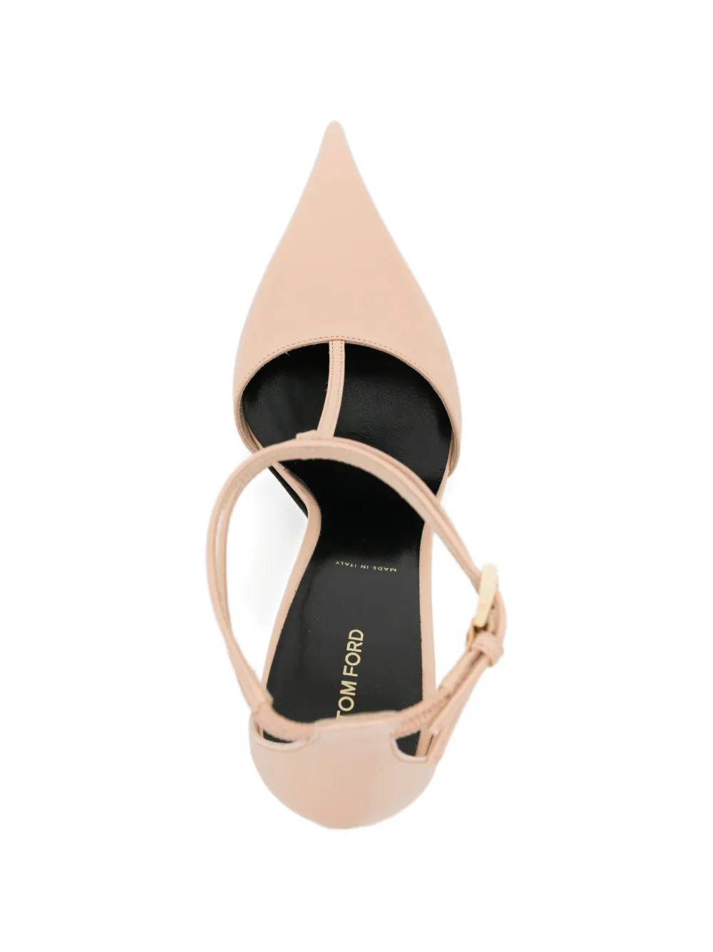 TOM FORD 110mm t-strap block-heel pumps Beige