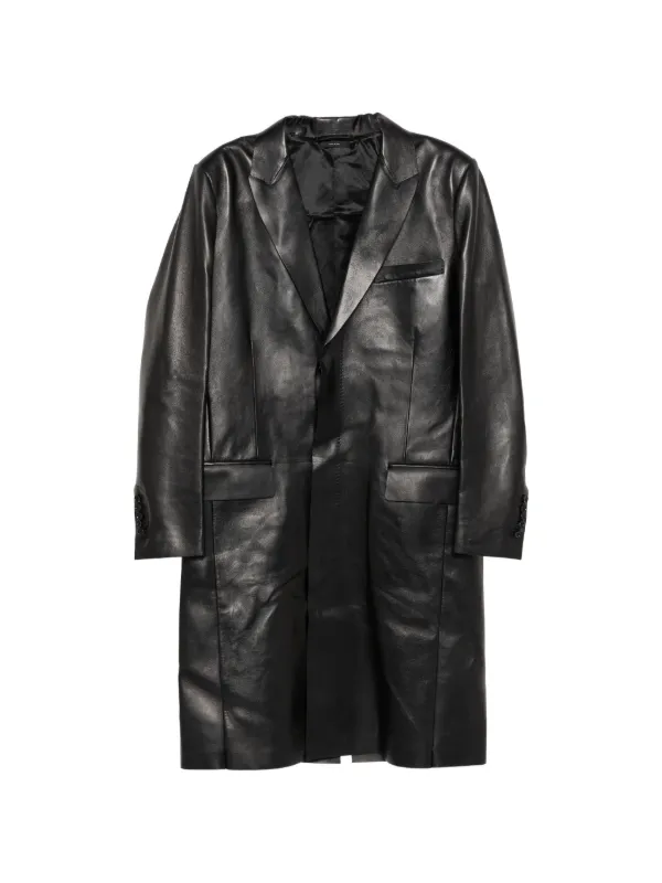 TOM FORD ブラック トレンチコート サイズ46 31673349_64402487_600.jpg