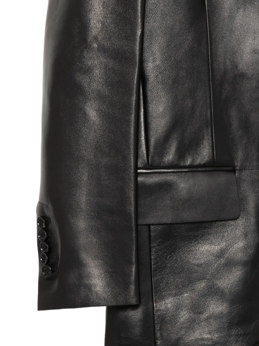 TOM FORD Leren jas Zwart