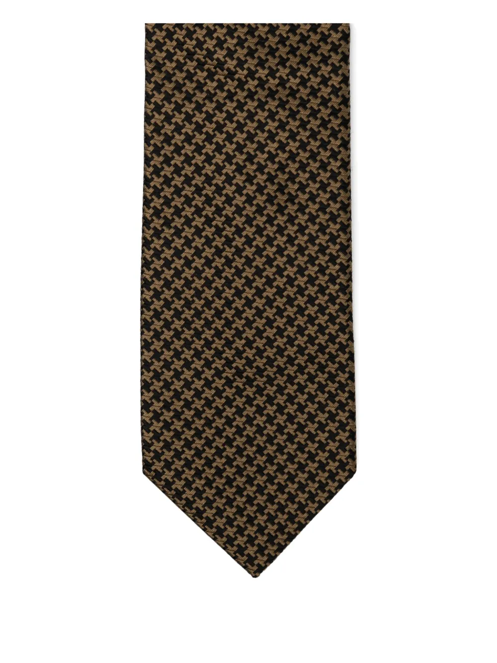 Tom Ford Patterned-jacquard Silk Tie In Green