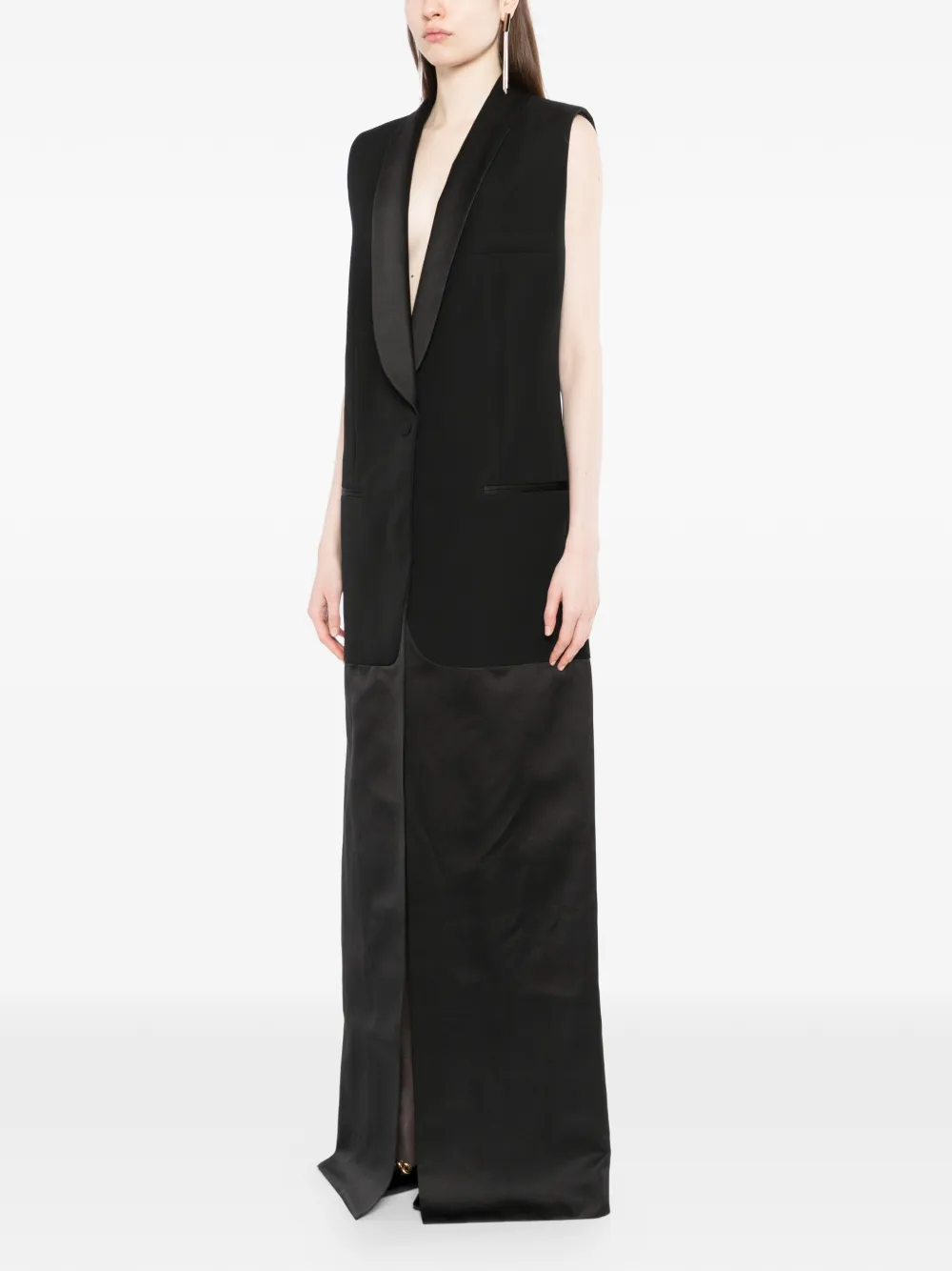TOM FORD Jurk met enkele rij knopen Zwart