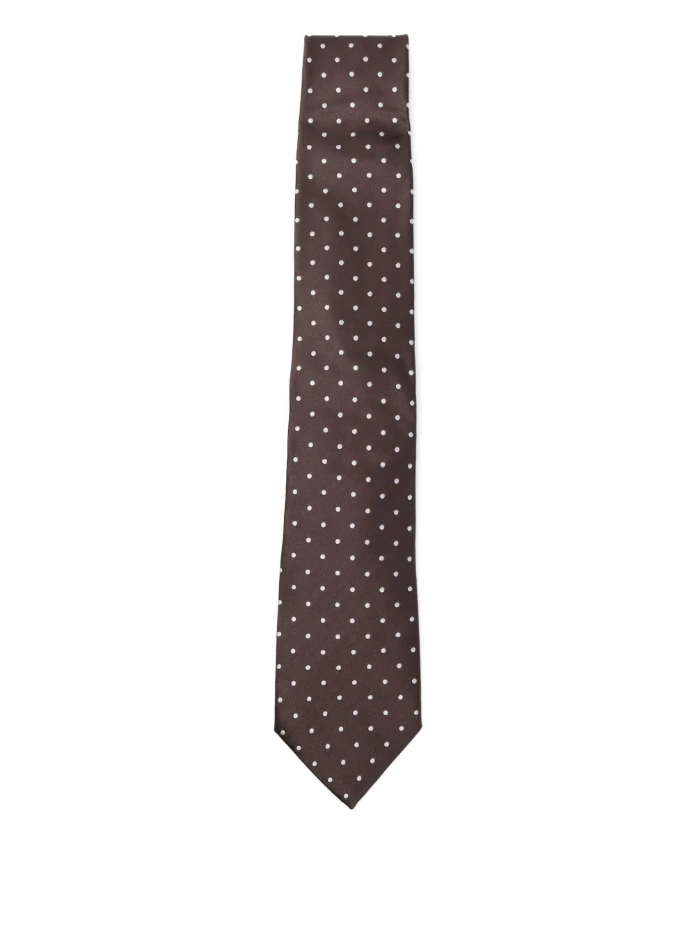 TOM FORD silk polka-dot tie | Brown | Image 1