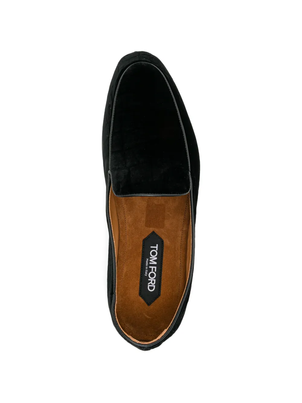 TOM FORD velvet loafer Zwart