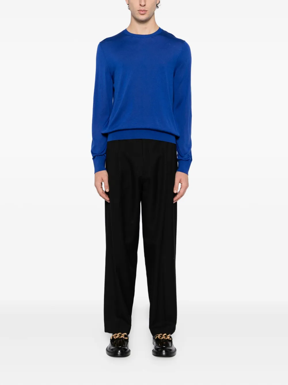 TOM FORD Zijden T-shirt - Blauw