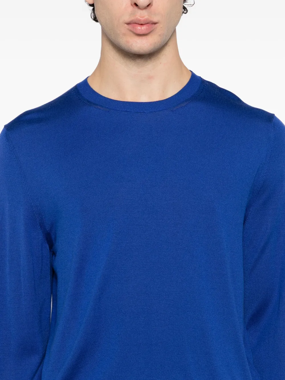 TOM FORD Zijden T-shirt Blauw