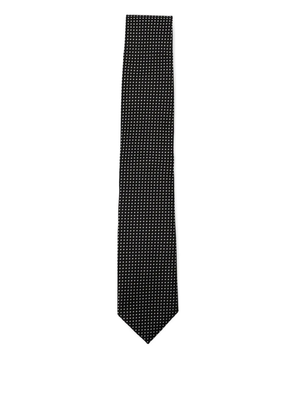 Tom Ford Silk Polka-dot Tie In Black