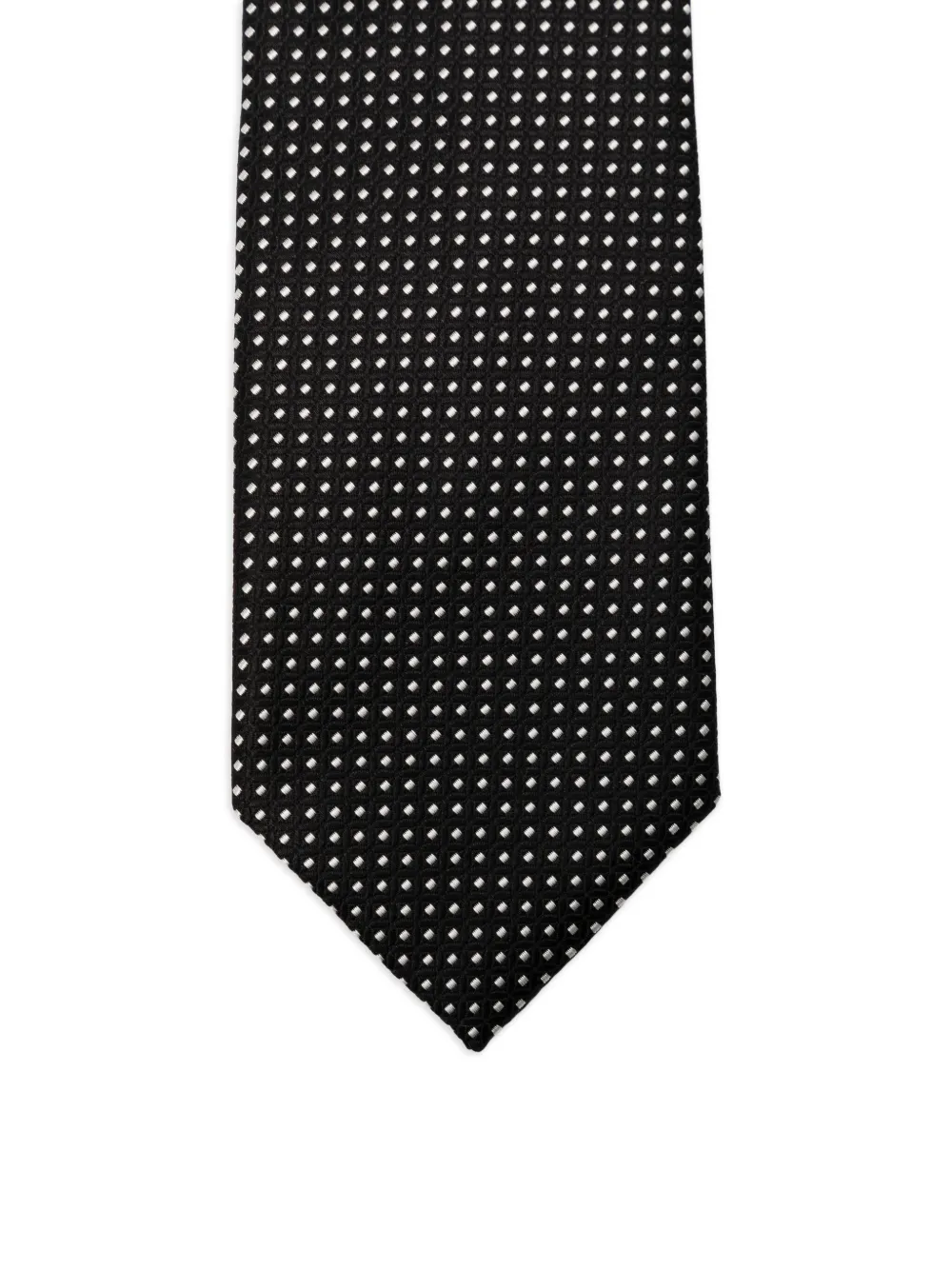 TOM FORD Zijden stropdas met stippen Zwart
