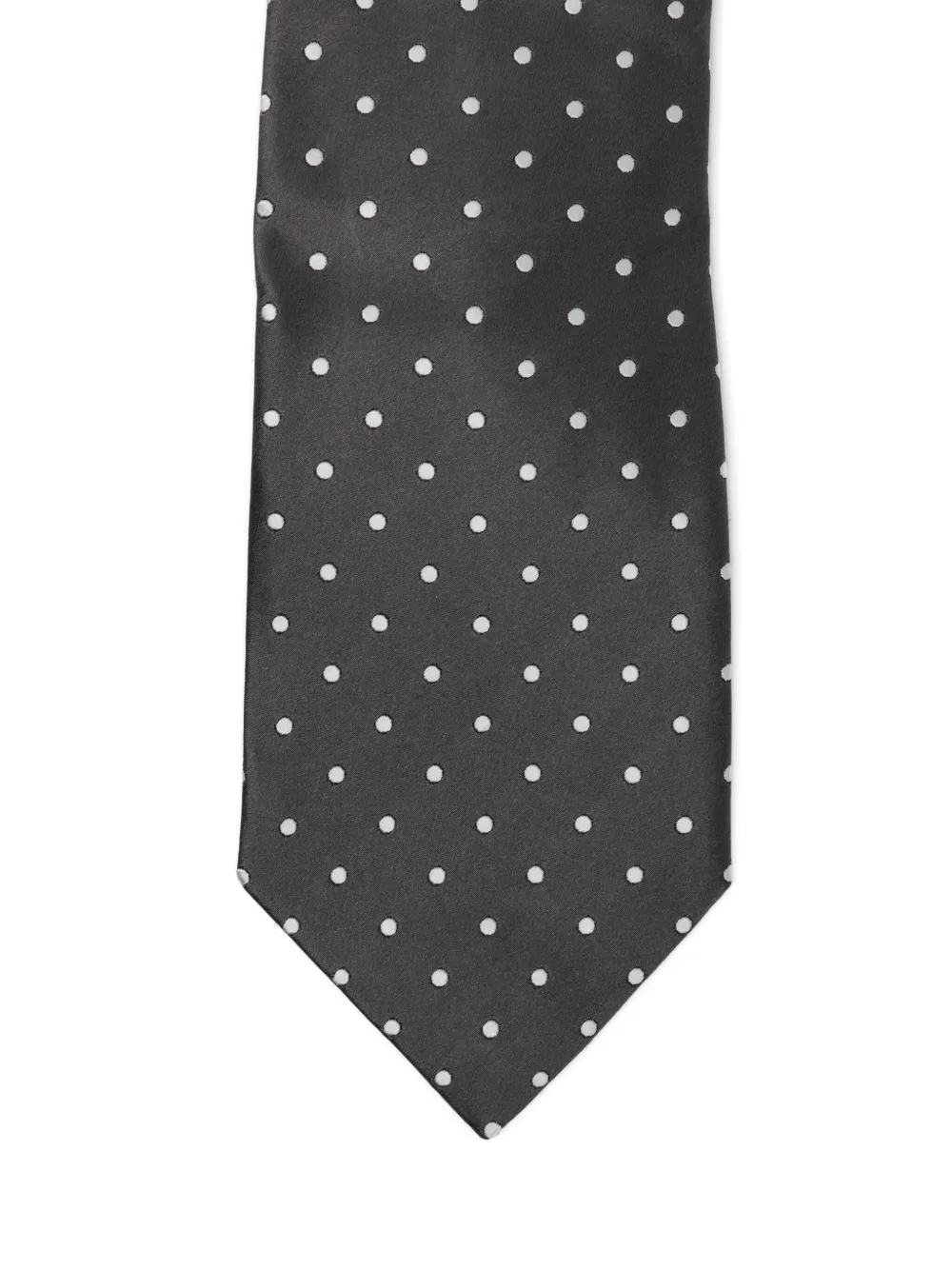 Tom Ford Silk Polka-dot Tie In Gray