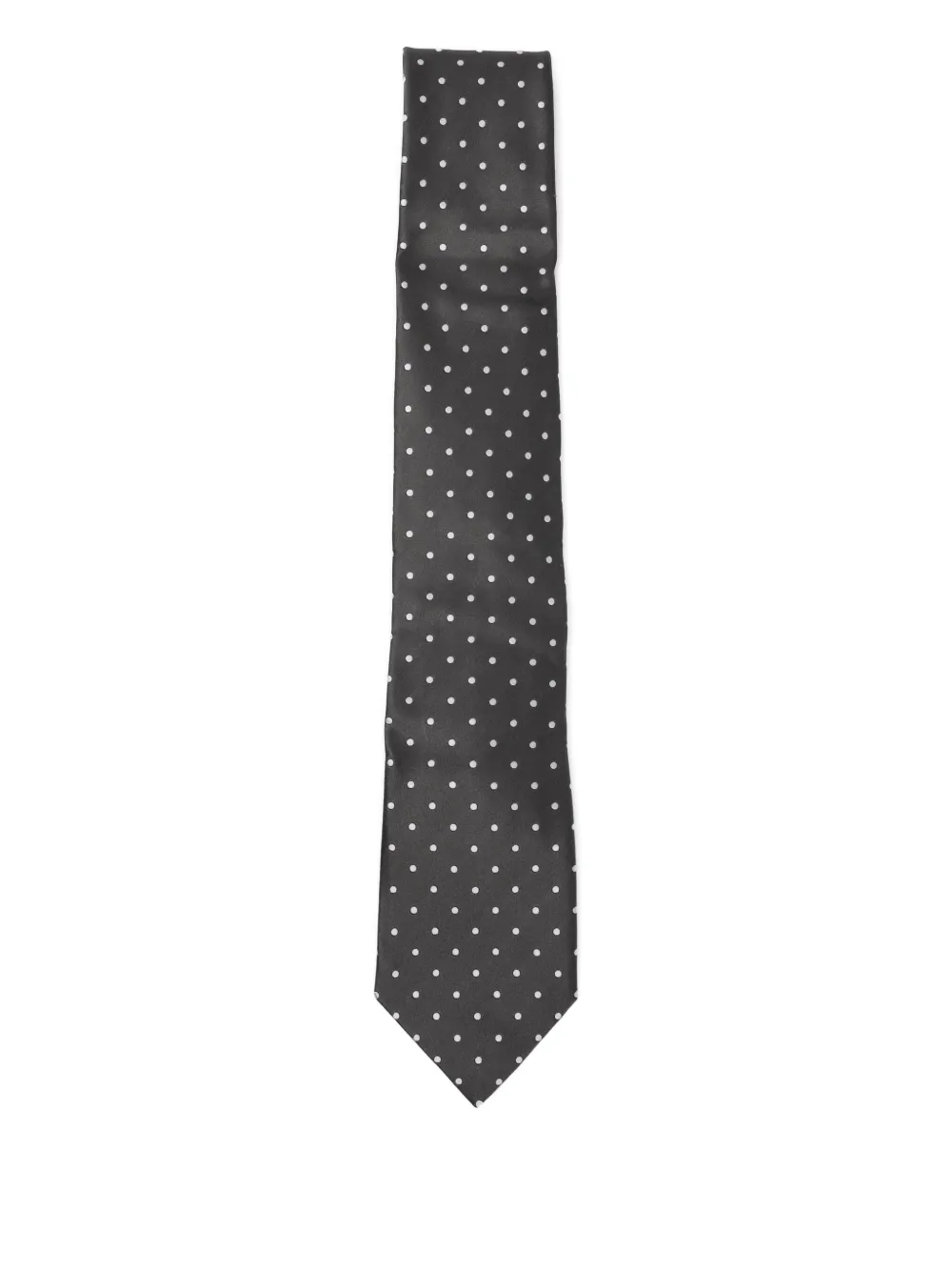 Tom Ford Silk Polka-dot Tie In Gray