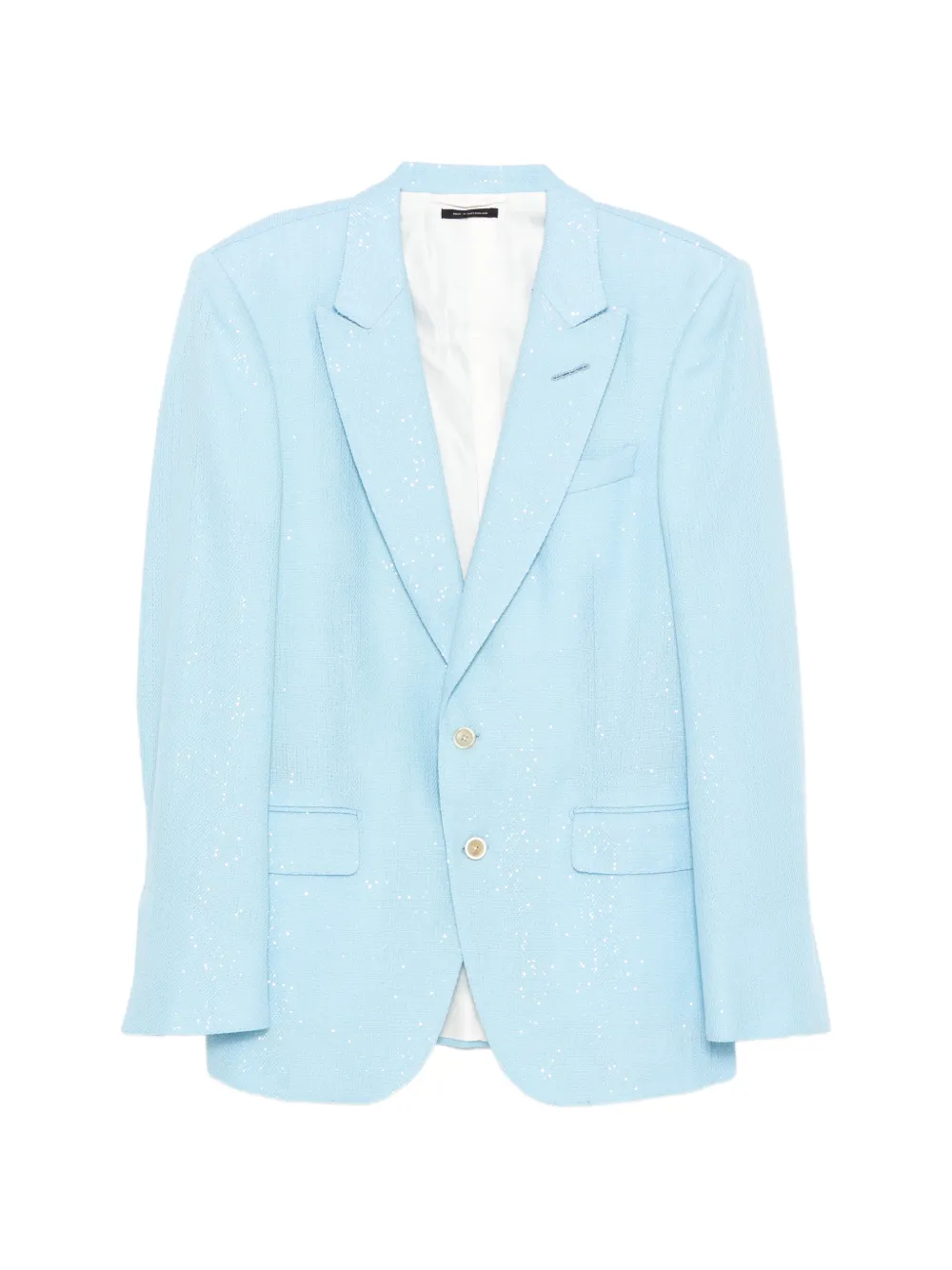 TOM FORD sequinned bouclé blazer - Blu