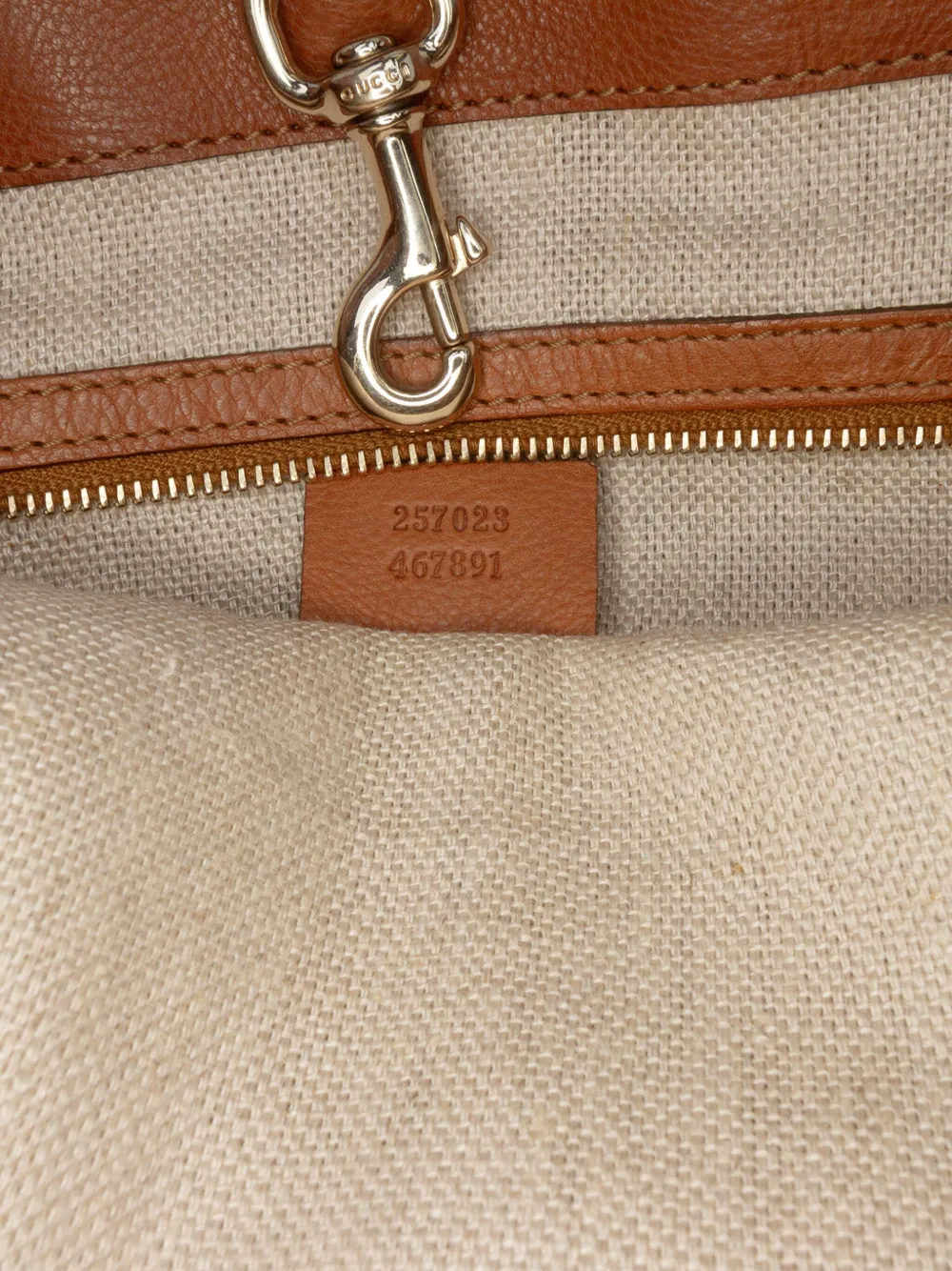 Pre-owned Gucci 2016-2025 Gg Canvas Marrakech Tote Bag In Brown
