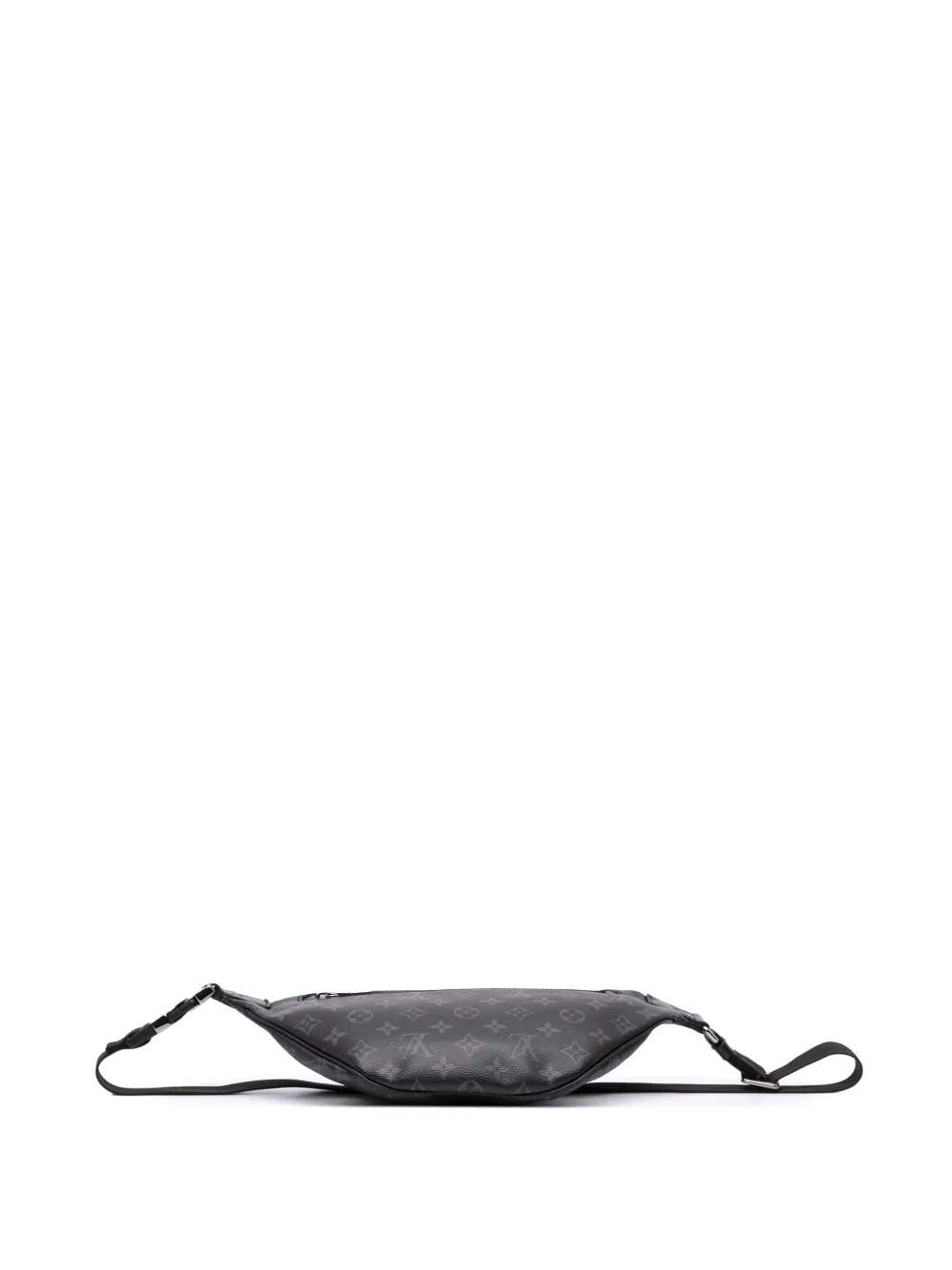 Pre-owned Louis Vuitton 2021-2025 Monogram Eclipse Discovery Bumbag Pm Belt Bag In Black