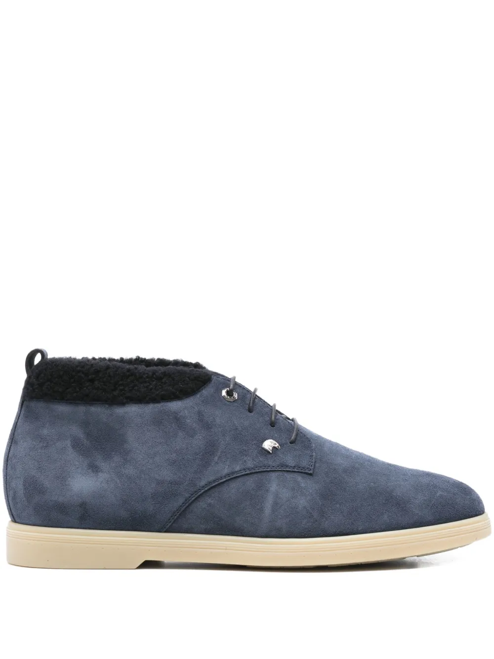 Stefano Ricci botas desierto con agujetas | azul | Image 1