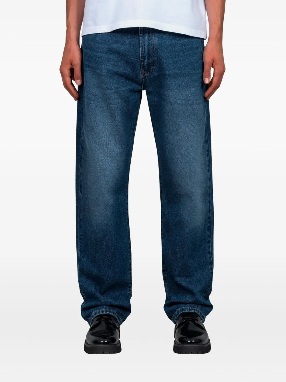 CARNE BOLLENTE heart-details straight-leg jeans | Blue | Image 1