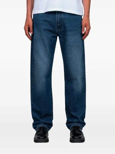 CARNE BOLLENTE jeans rectos con detalle de corazón