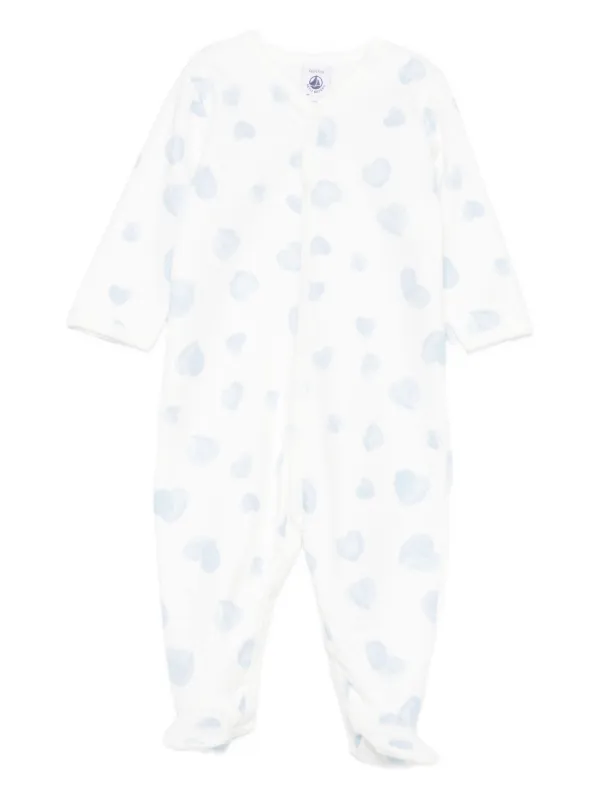 Petit Bateau Jungen Schlafstrampler - 100% Baumwolle Langarm