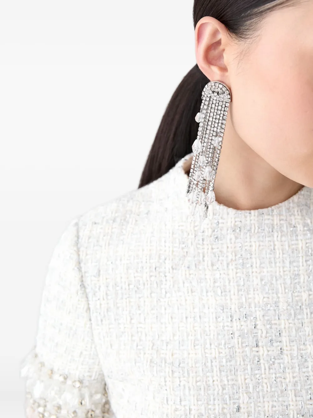 Carolina Herrera Oorbellen met kwastje - Zilver