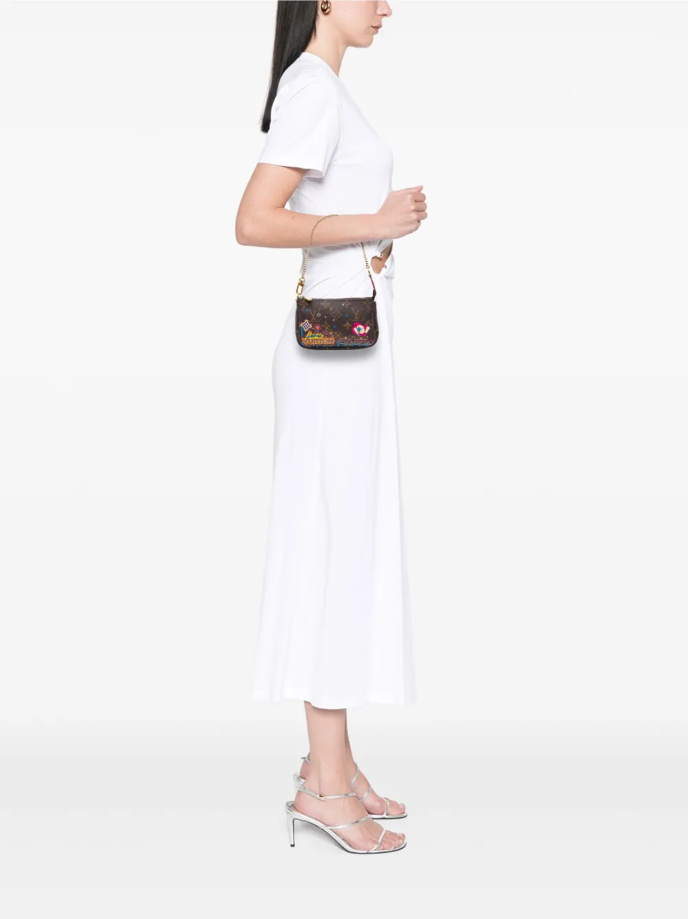 Louis Vuitton Pre-Owned 2020 Monogram Vivienne Christmas Roller Coaster Mini Pochette Accessoires handbag | Pre-Owned | Image 2