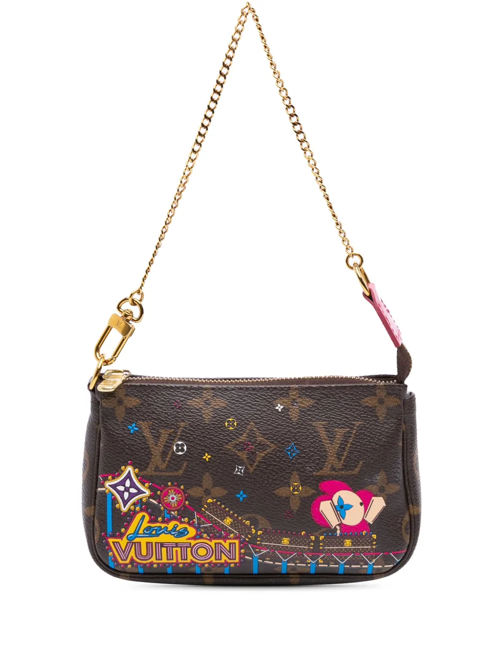 Louis Vuitton Pre-Owned 2020 モノグラム ヴィヴィアン クリスマス ローラーコースター ミニ ポシェット Louis Vuitton Pre-Owned 2020 モノグラム ヴィヴィアン クリスマス ローラーコースター ミニ ポシェット