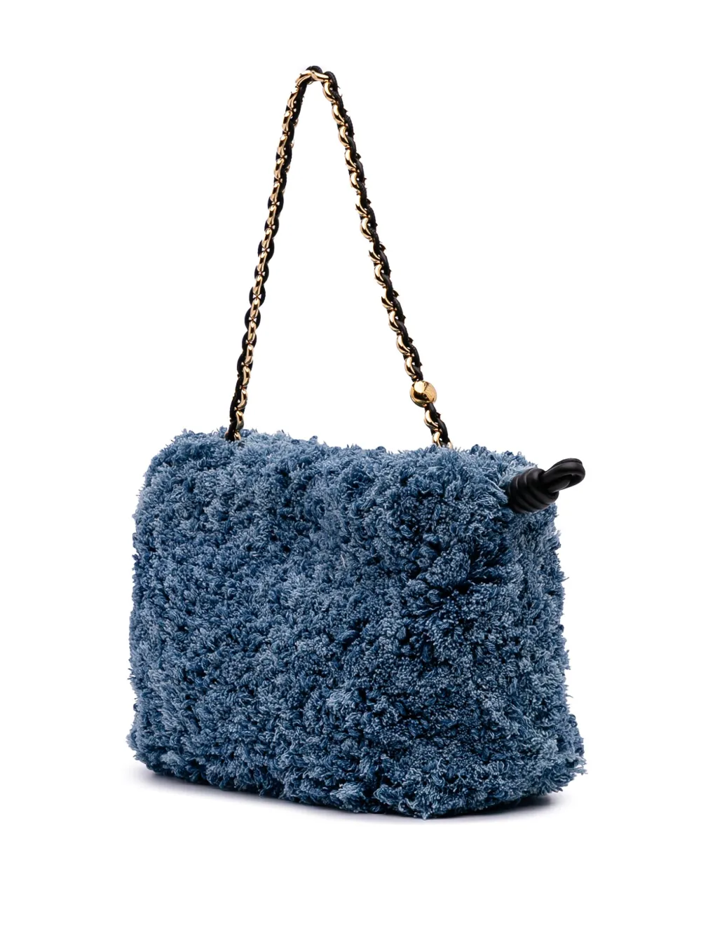 Loewe Pre-Owned 2025 ミディアム デニム フラメンコ パース