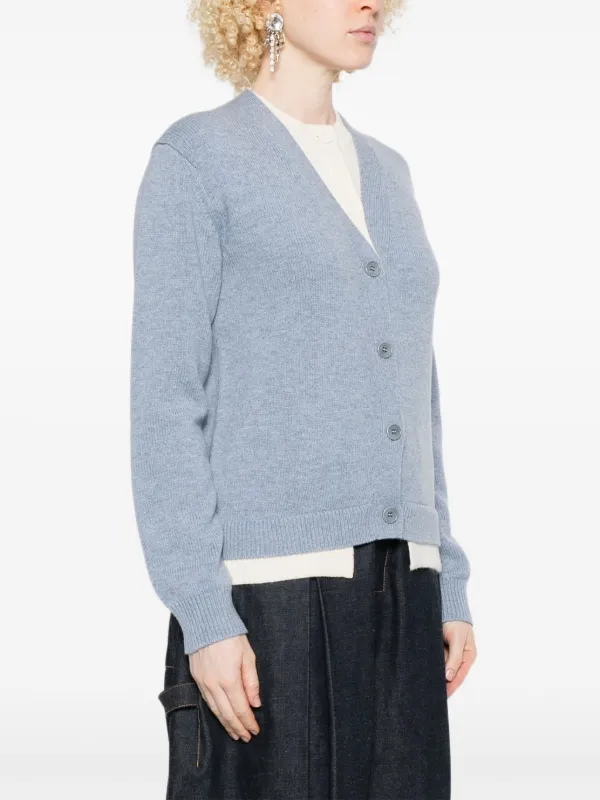 JW Anderson レイヤード カーディガン | ブルー | FARFETCH JP