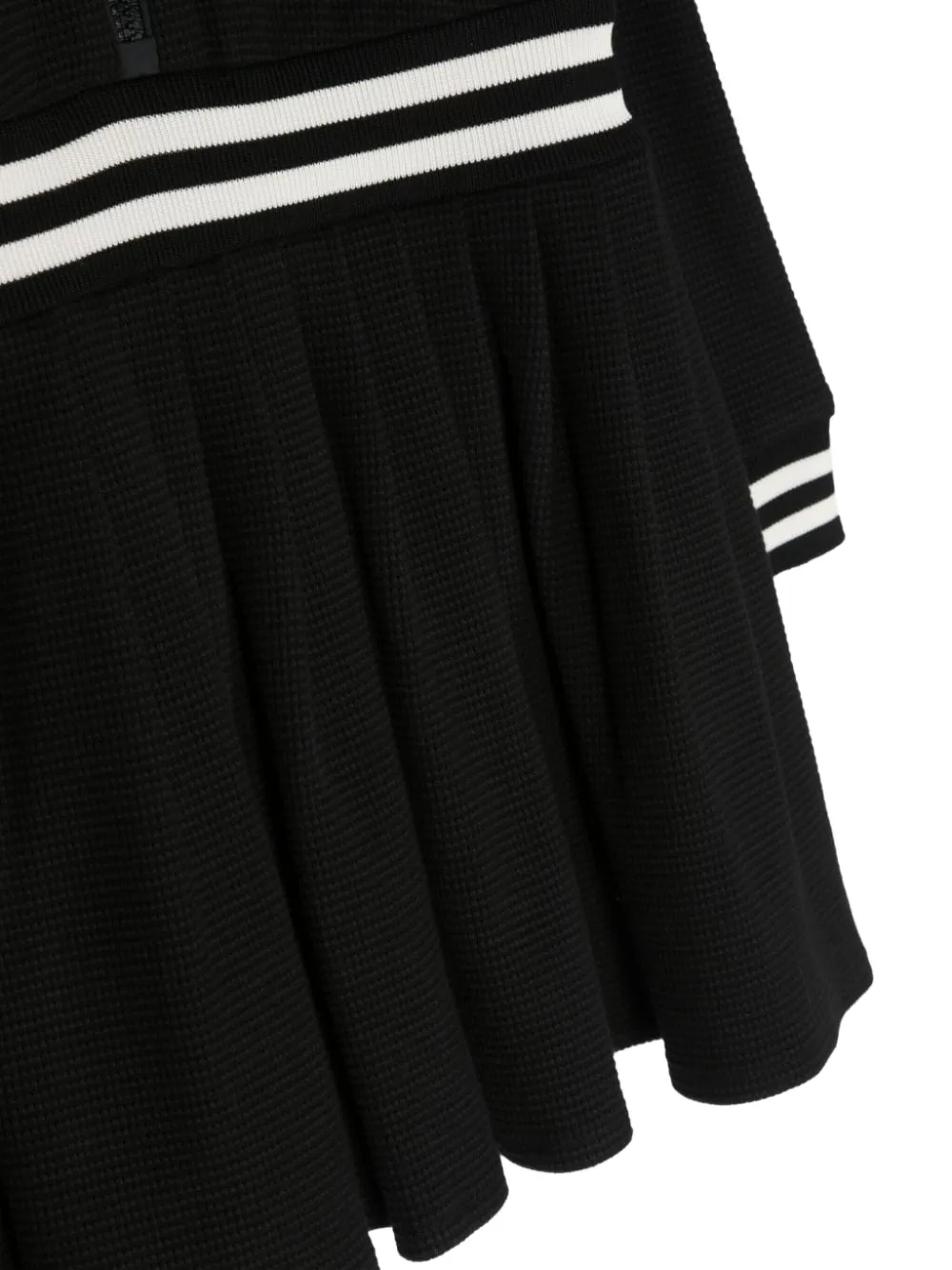 MONCLER GRENOBLE KIDS Geplooide polojurk Zwart