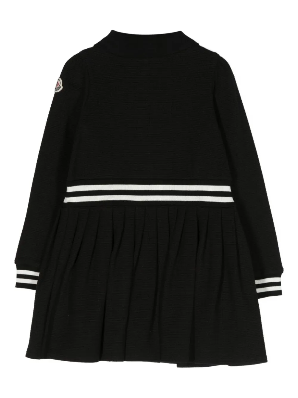 MONCLER GRENOBLE KIDS Geplooide polojurk Zwart