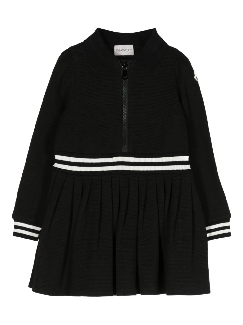 MONCLER GRENOBLE KIDS Geplooide polojurk Zwart
