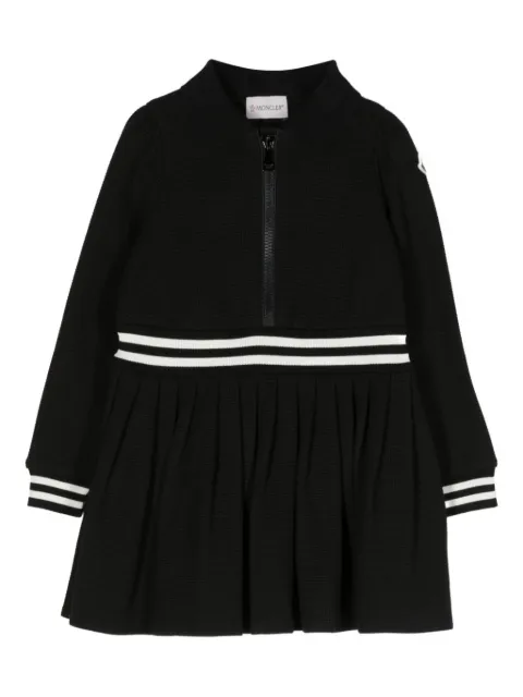 MONCLER GRENOBLE KIDS pleated polo mini dress