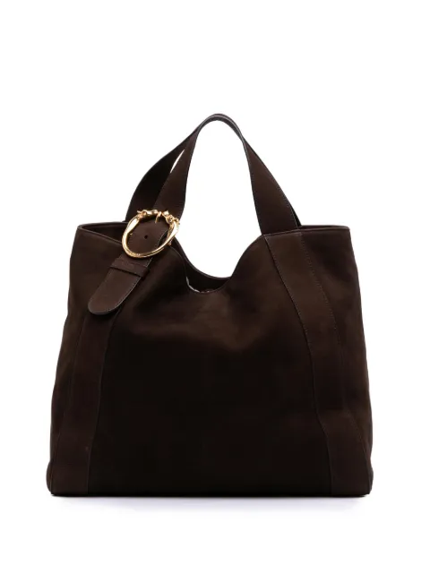 Gucci Pre-Owned 2016-2025 Medium Nubuck Leather Ribot Horse Head tote bag